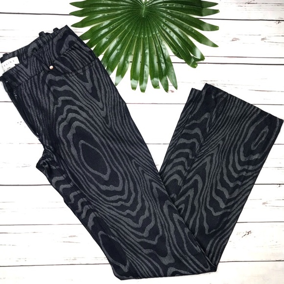 Celine Denim - • Celine • sz US 2 wood grain silk blend jeans